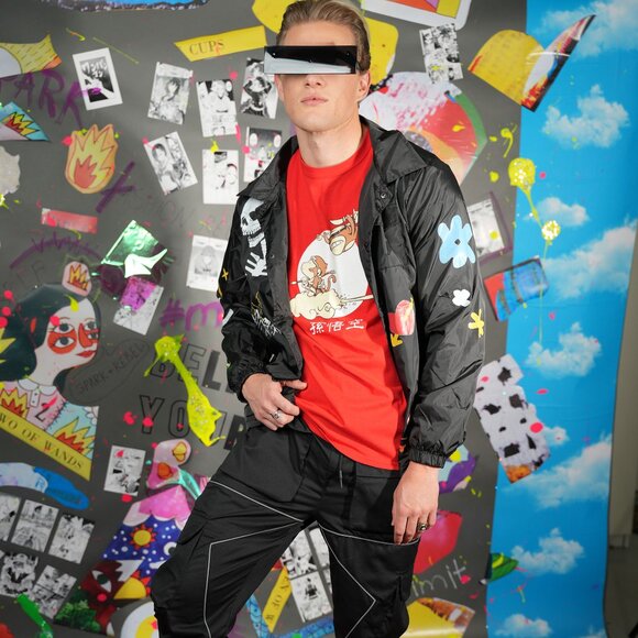 Upcycled Unisex Street Style Cotton Tee Bundle – Bold Graphic T-Shirts, Size L - Picture 10 of 11